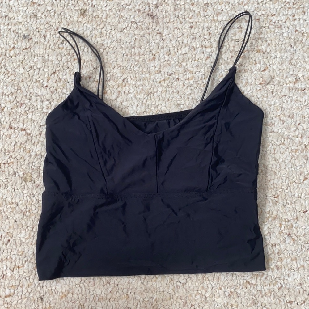 Black tank top